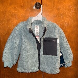 Gerber Blue Sherpa Fleece Jacket with Gray Pocket